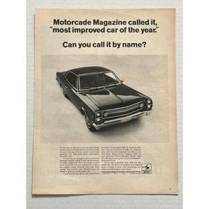 Vintage 1967 American Motors Rambler AMC Ambassador DPL 2 Door Print Ad